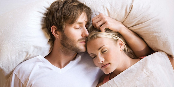 Couple Sleeping Peacefully After NightLase Treatment